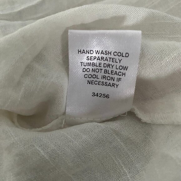 Sugarlips White Ruffled Cottage Core Blouse with Buttons - Picture 10 of 10